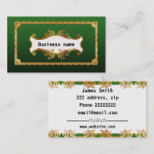 Elegant gouden decor visitekaartje (Voorkant / Achterkant)