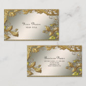 Elegant gouden decoratief Visitekaartje (Voorkant / Achterkant)