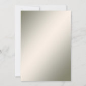 Elegant gouden decoratief Vrijgezellenfeest Kaart (Achterkant)