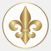 Elegant gouden Frans Fleur de Lis symbool