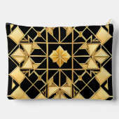 Elegant Gouden Geometrisch Patroonontwerp Etui (Achterkant)