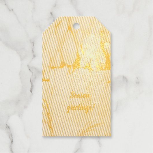 Elegant gouden kaarsjes cadeaulabels (Voorkant)