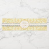 Elegant gouden kant waterfles etiket (Enkel label)