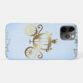Elegant Gouden Koets Blauw Storybook Prinses Case-Mate iPhone Case (Achterkant (horizontaal))
