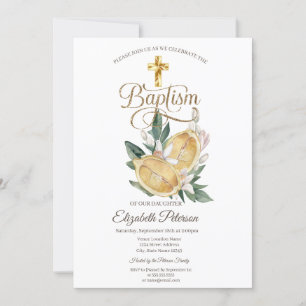 Elegant Gouden Kruis Aquarel Citroen Botanisch Kaart