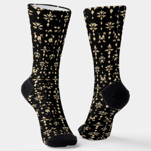 Elegant Gouden Patroon Sokken