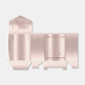 Elegant gouden roos prettige feestdagen bedankdoosjes (Uitgevouwen)