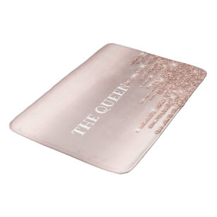 Elegant gouden roze en glanzende gliters badmat