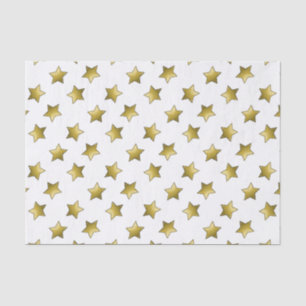 Elegant gouden sterren wit patroon tissuepapier
