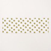 Elegant gouden sterren wit patroon yogamat (Voorkant (horizontaal))
