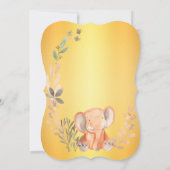 Elegant gouden verjaardagsuitnodiging kaart (Achterkant)