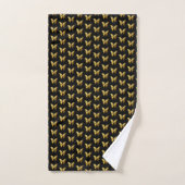 Elegant gouden vlinder patroon bad handdoek (Handdoek)