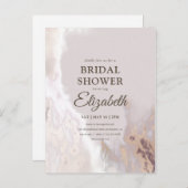 Elegant gouden Waterverf Vrijgezellenfeest Uitnodiging Briefkaart (Voorkant / Achterkant)