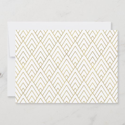 Elegant goudglitter bruiloft verandert datum save the date (Achterkant)