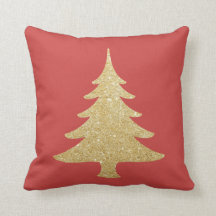 Elegant goudglitter kerstboom rood en groen
