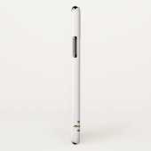 Elegant goudglitter laat het sneeuwtekstsneeuwvlok Case-Mate iPhone case (Achterkant / rechts)