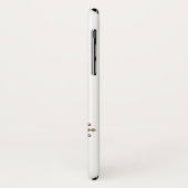 Elegant goudglitter laat het sneeuwtekstsneeuwvlok Case-Mate iPhone case (Achterkant/links)