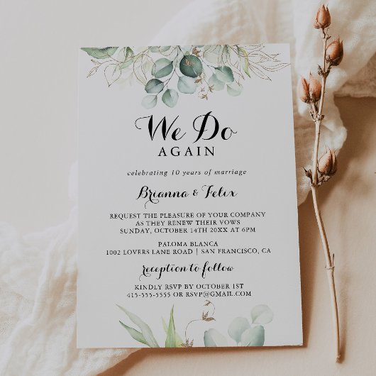 Elegant goudgroen dat we opnieuw beloven vernieuwi kaart