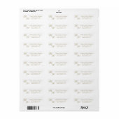 Elegant goudscript aangepast initiaal monogram etiket (Full Sheet)