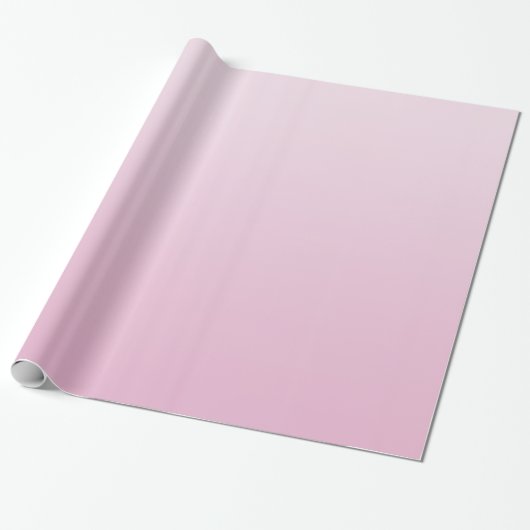 Elegant Gradient Coral Pink Cadeaupapier (Uitgerold)
