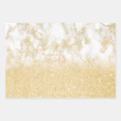 Elegant  gradiënt glitter marmer inpakpapier vel (Voorkant 3)
