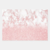 Elegant  gradiënt glitter marmer inpakpapier vel (Voorkant)