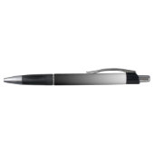 Elegant Gradient Grey met aangepaste tekst Pen (Bovenkant)