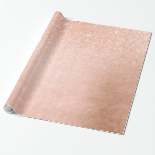 Elegant gradiënt koper roos goud glitter cadeaupapier