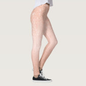Elegant gradiënt koper roos goud glitter leggings (Rechts)