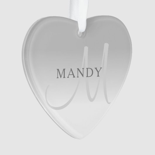 Elegant Gradiënt Monogram Ornament (voorkant)