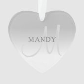 Elegant Gradiënt Monogram Ornament (achterkant)