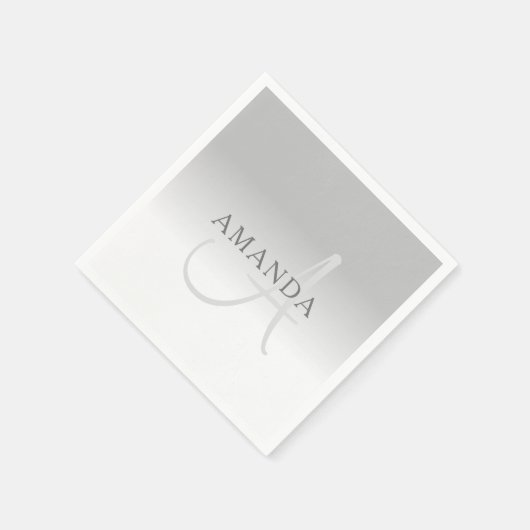 Elegant Gradiënt Monogram Servet (Hoek)