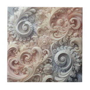 Elegant gradiënt pastelkantpatroon tegeltje