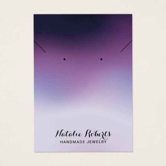 Élégant Gradient Purple Bijoux Écran d'oreille (Devant)