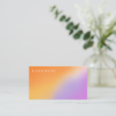 Elegant gradiënt visitekaartje (Staand voorkant)