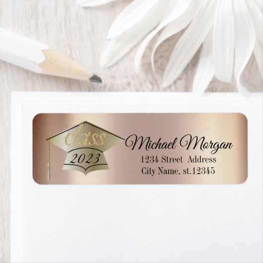 Elegant Graduation Cap Cooper Etiket (Insitu)