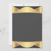 Elegant Graduation Cap, Gold Afstuderen Kaart (Achterkant)