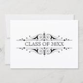 Elegant Graduation Cap Kaart (Achterkant)