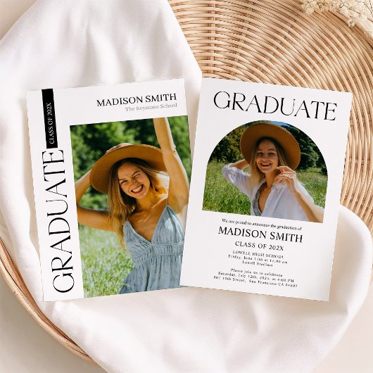Elegant Graduation Invitation Kaart