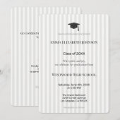 Elegant Graduation Invitation Template, Modern (Devant / Derrière)