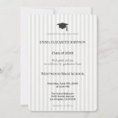 Elegant Graduation Invitation Template, Modern (Devant)