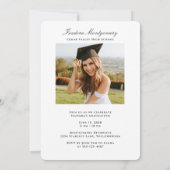 Elegant Graduation Invitation with Photo (Dos)