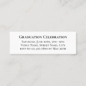 Elegant Graduation Name Invitation Insert Cards (Dos)