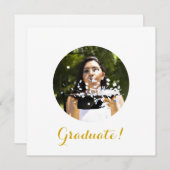 Elegant Graduation Party Fotoplein Kaart (Voorkant / Achterkant)