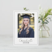Elegant Graduation Party Invitation Kaart (Staand voorkant)