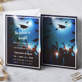 Elegant graduation party invitation kaart
