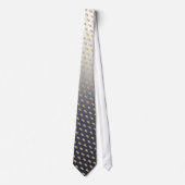 Elegant Graduation Tie Gold Mortarboard Pattern Stropdas (Voorkant)
