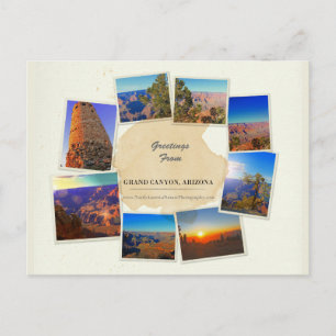 Elegant Grand Canyon Collage Briefkaart
