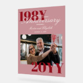 Élégant grand nombre 40e anniversaire de Mariage P (Angle)