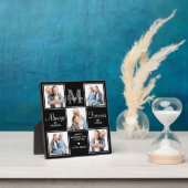 Elegant GRANDMA 5 Photo Collage Monogram Poseem Fotoplaat (Insitu)